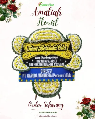 Papan Bunga Duka di Rajawetan